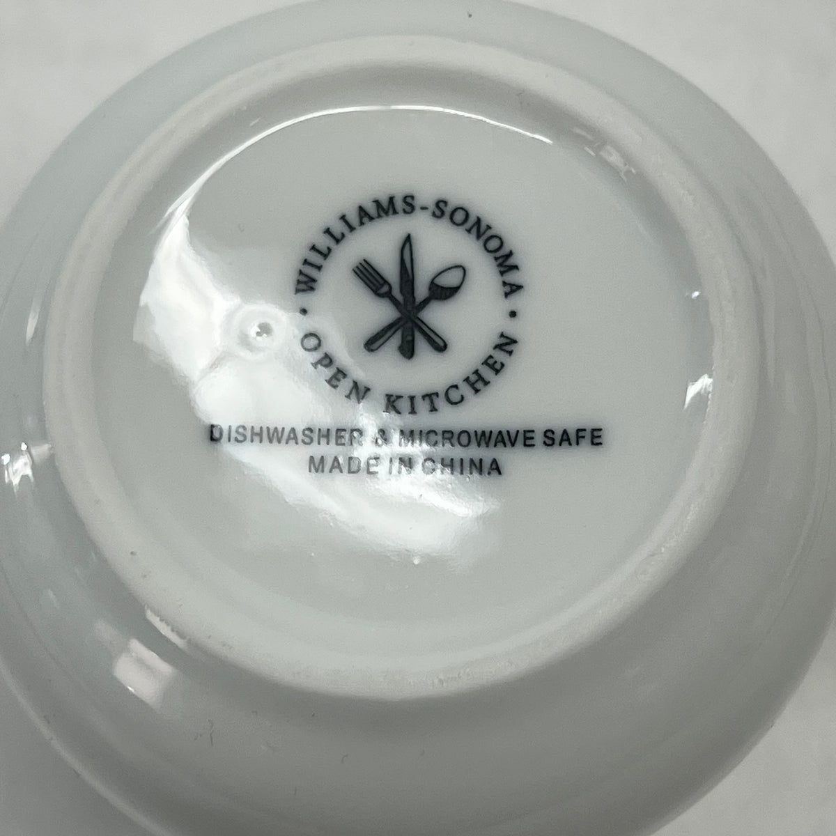 WILLIAM SONOMA Open Kitchen Creamer Jar Dishware & Microwave Safe 10oz White