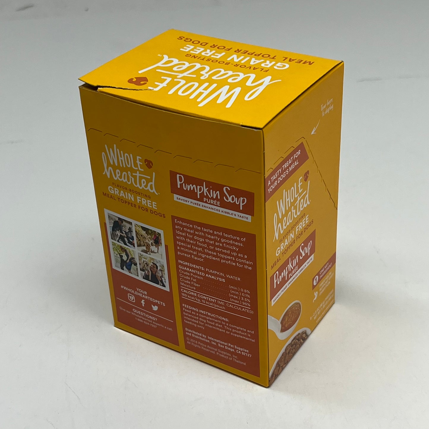 ZA@ WHOLE HEARTED (2 PACK, 6 EACH) Grain Free Mal Topper Pumpkin Soup Puree BB 03/28