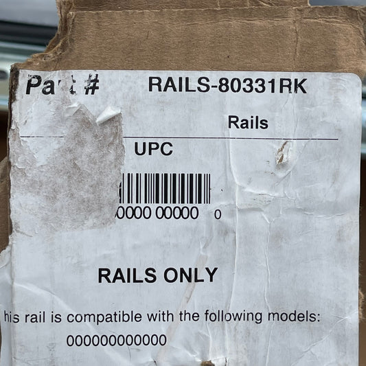 ZA@ Pallet of RACK ATTACK Rails & Blinds RAILS-80331RK (AS-IS)