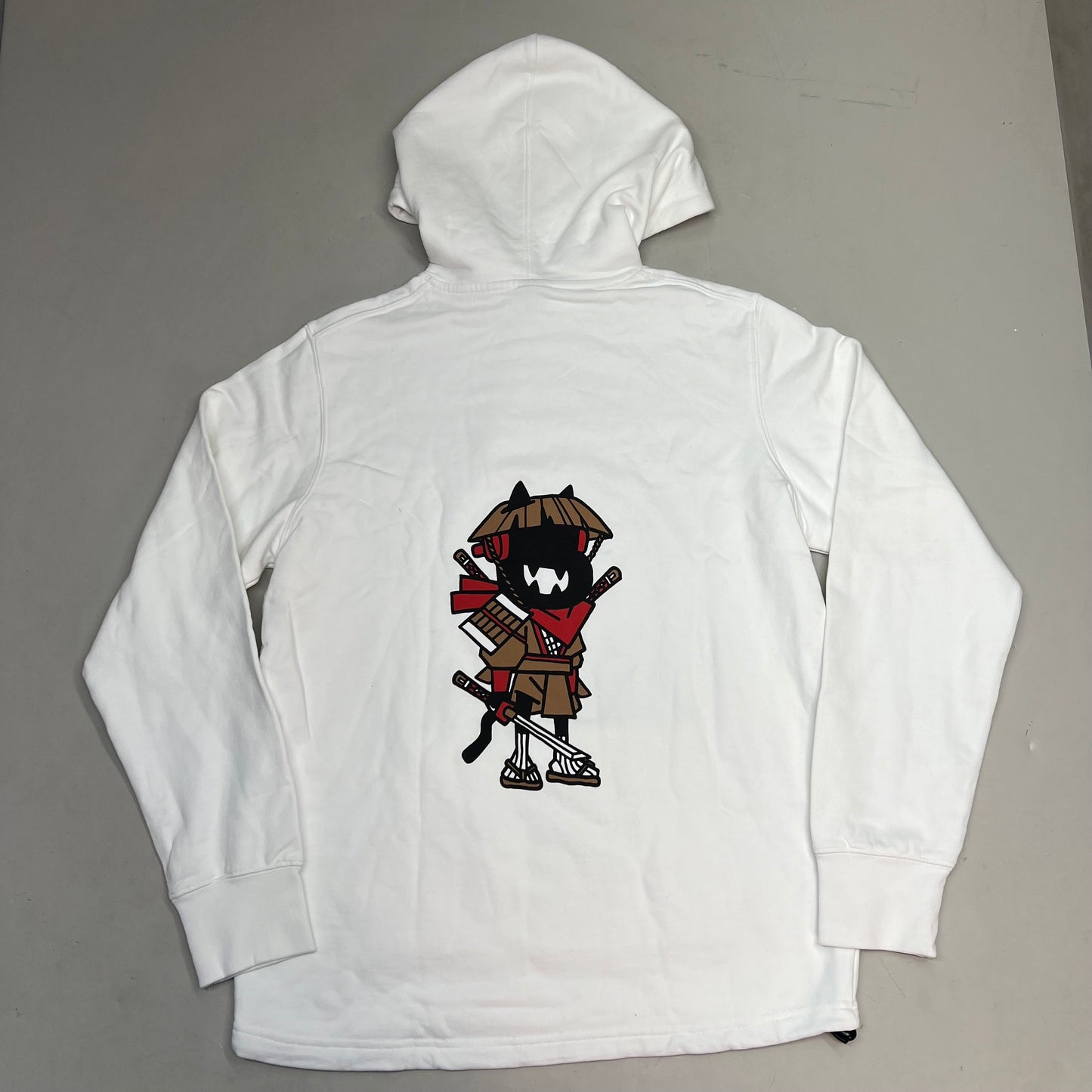 MONSTERCAT Records Adjustable Waist Sweatshirt Korean Fighter Men's Sz M White