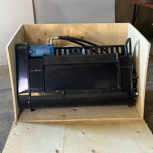 AGT Concrete Cement Mixer Bucket 196kg Attachment Sz 41" x 30" x 29.2", M-BKM