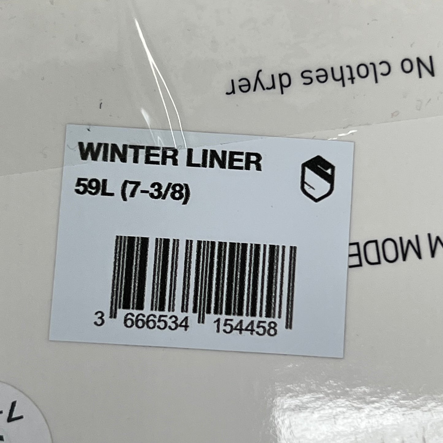 SAMSHIELD Winter Liner for Equestrian Helmets SZ 59L 7-3/8" Black