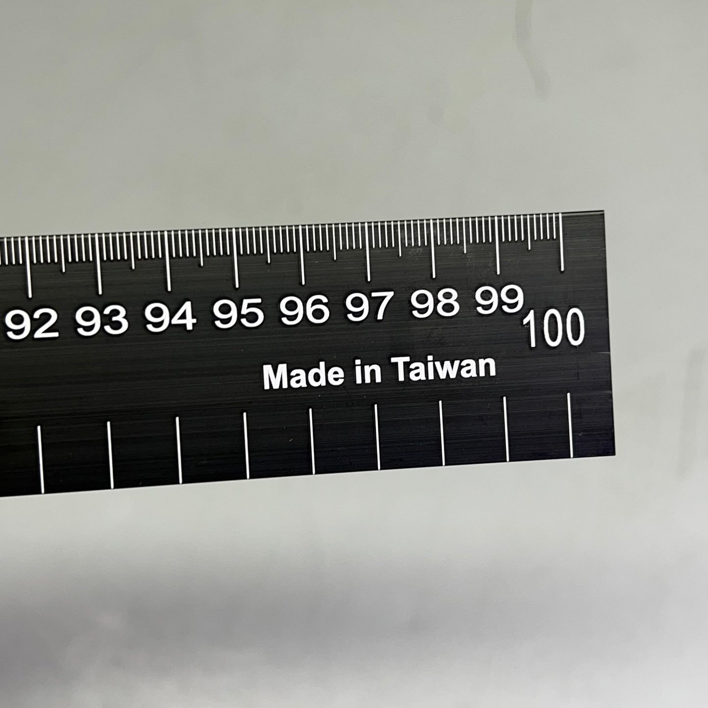 LANCE  Metal Bottom Edge Metric Ruler Dual Direction Marking 100cm Black