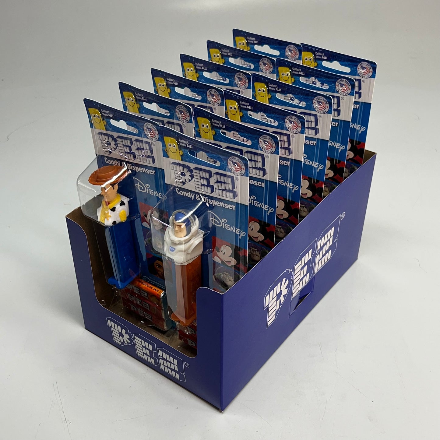 PEZ (12 PACK) Disney Pixar Candy Dispenser Assortment W/ Refill Rolls BB 04/30