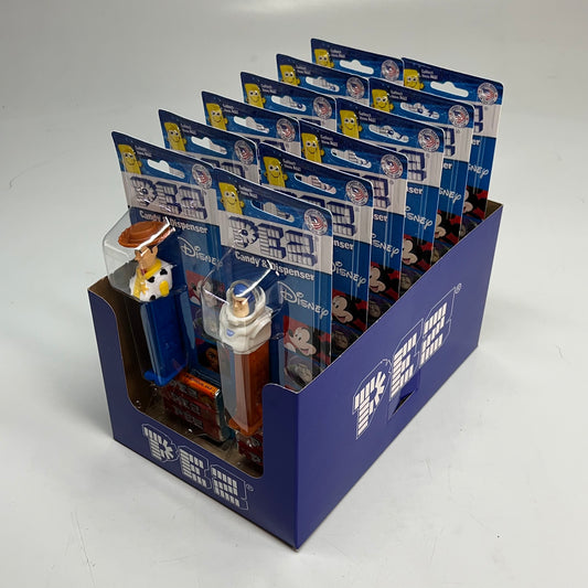 PEZ (12 PACK) Disney Pixar Candy Dispenser Assortment W/ Refill Rolls BB 04/30