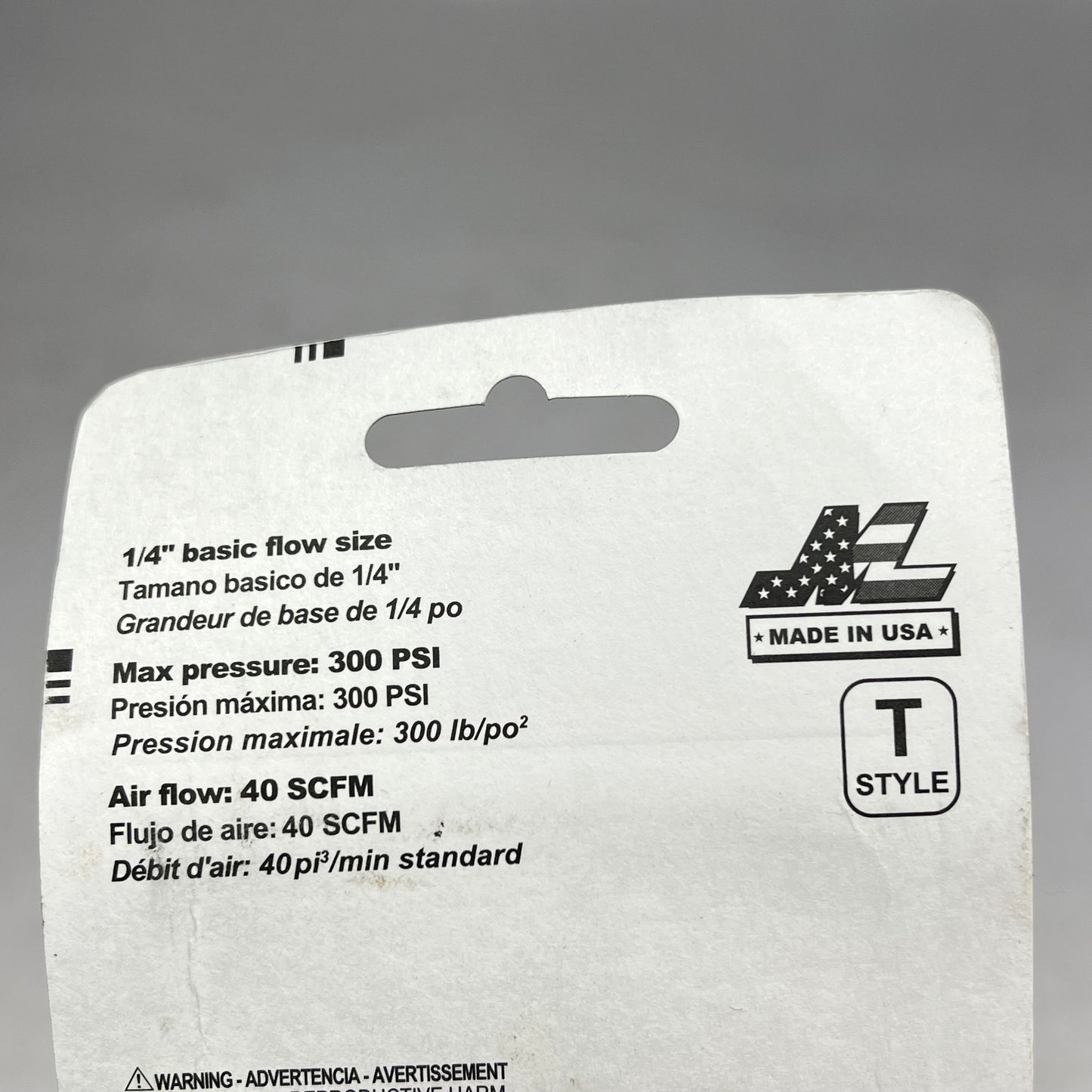 ZA@ LISLE (2 PACK) T-Style Air Compressor Quick Connect Fitting Coupler  1/4" Fnpt Female  Solid Brass S-785