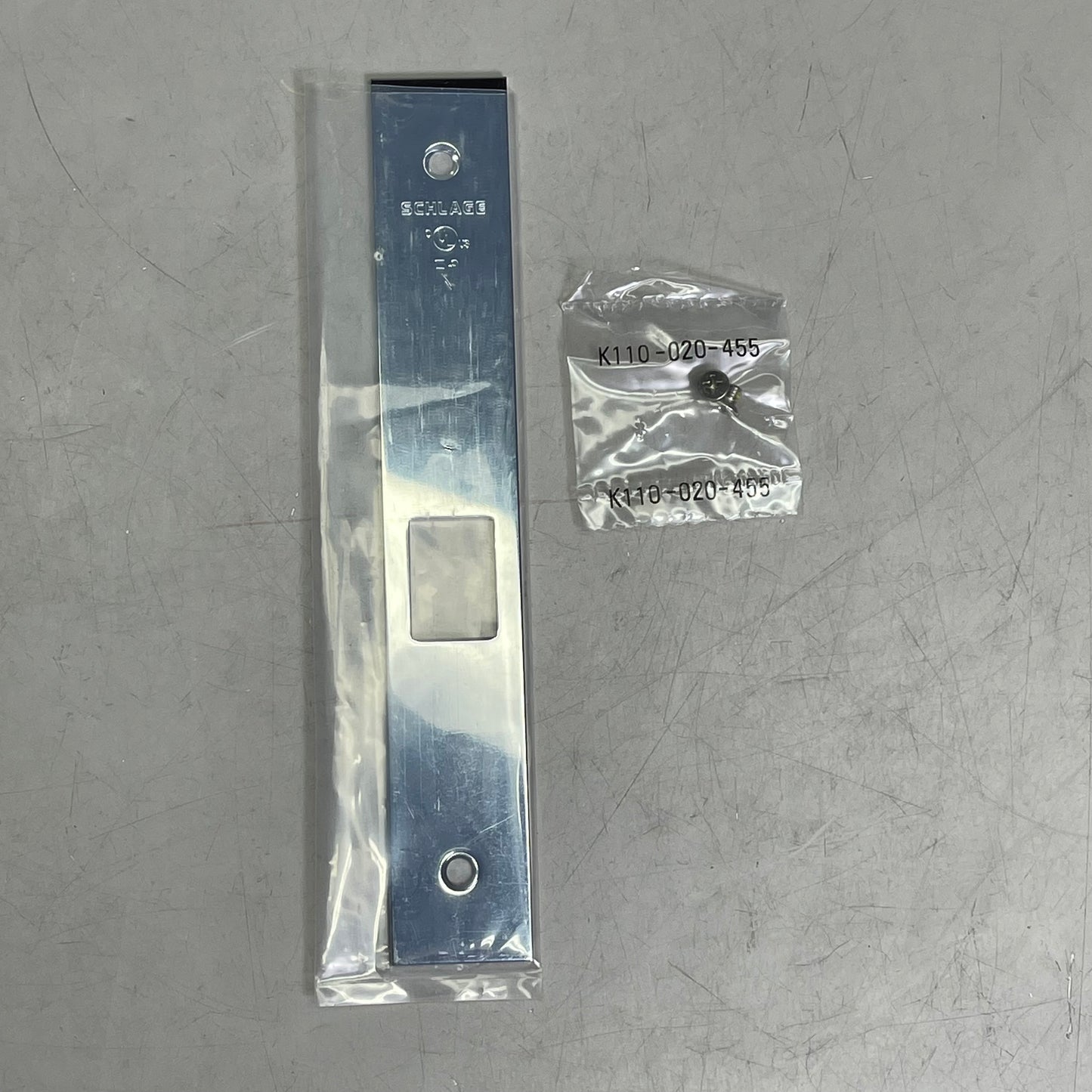 SCHLAGE Armor Front L Series 1-1/16" Wide Allegion Satin Chrome 09-668 626