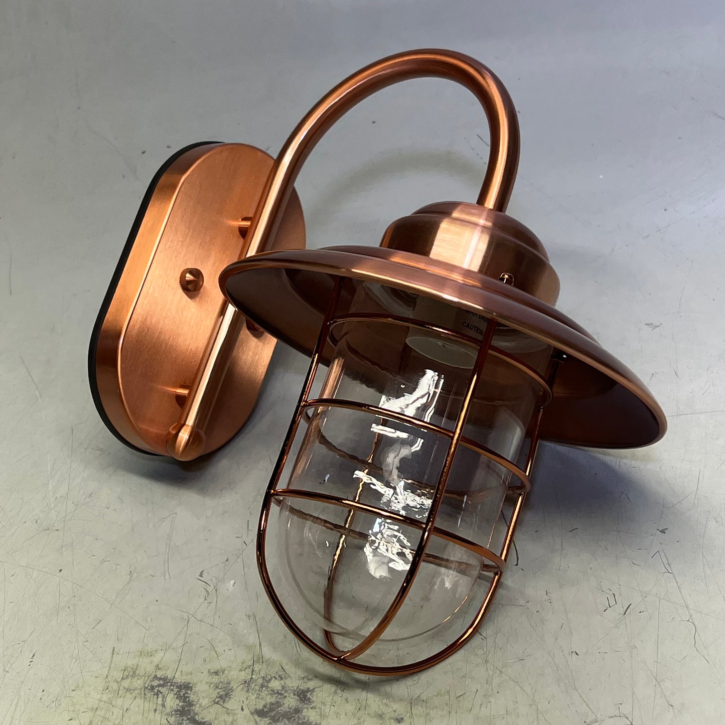 AQ LIGHTING Indoor/Outdoor LED Entry Wall Sconce 4.5W  Shiny Copper HL346A-CP