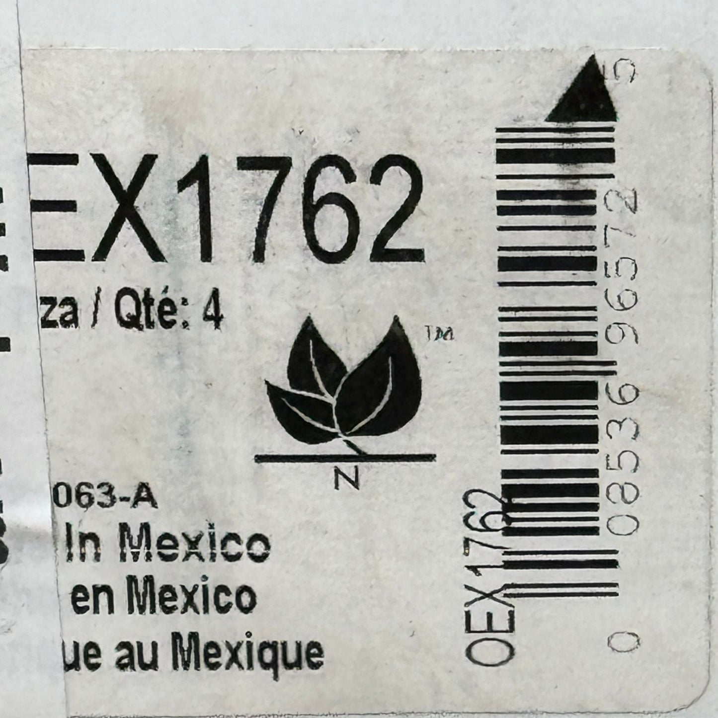 WAGNER OEx Ceramic Disc Brake Pad Set 5" x 2" Grey OEX1762