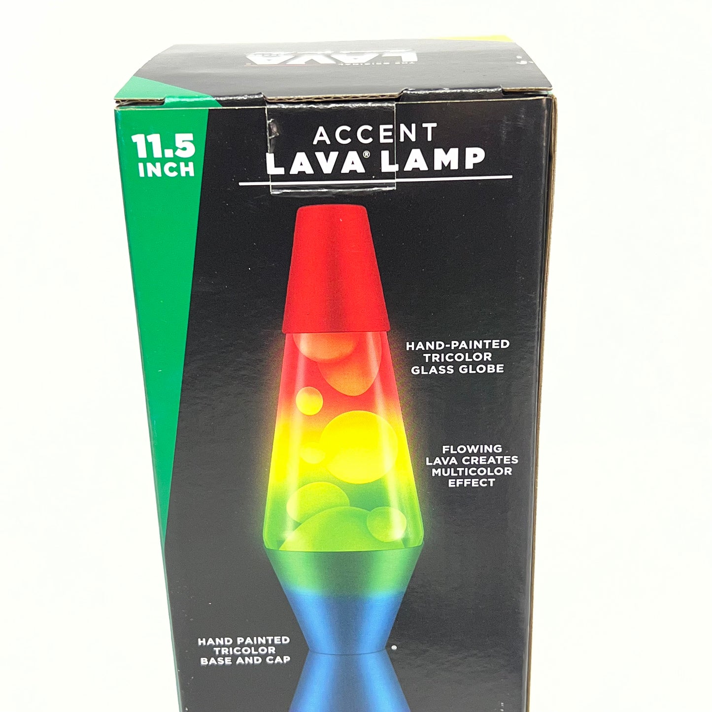 SCHYLING Accent Lava Lamp Illuminate Your Mood 11.5" Rainbow Liquid & Base 1982