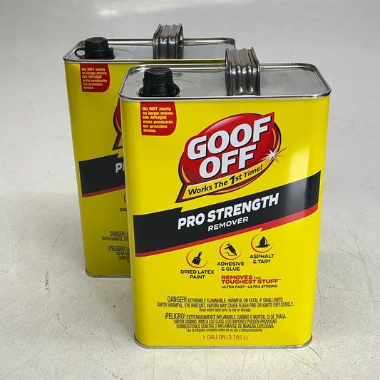 ZA@ GOO OFF (2 PACK) Kleen-strip Goo Off Professional Strength Remover 1 Gal FG657