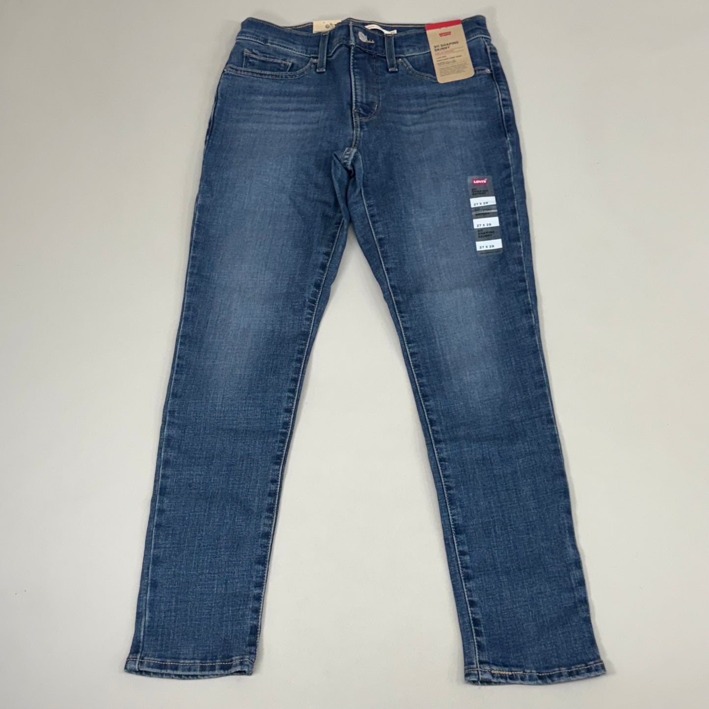 LEVI'S 311 Shaping Skinny Stellar Stretch Mid Rise Women's Sz 27x28 Lapis Gallop