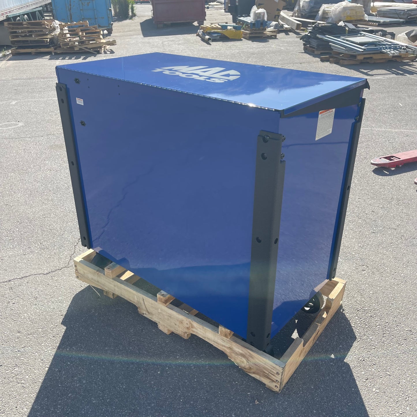 MAC TOOLS Vertical Power 7 Drawer Drop Top Cart 49” Blue UC4925VPD-BL