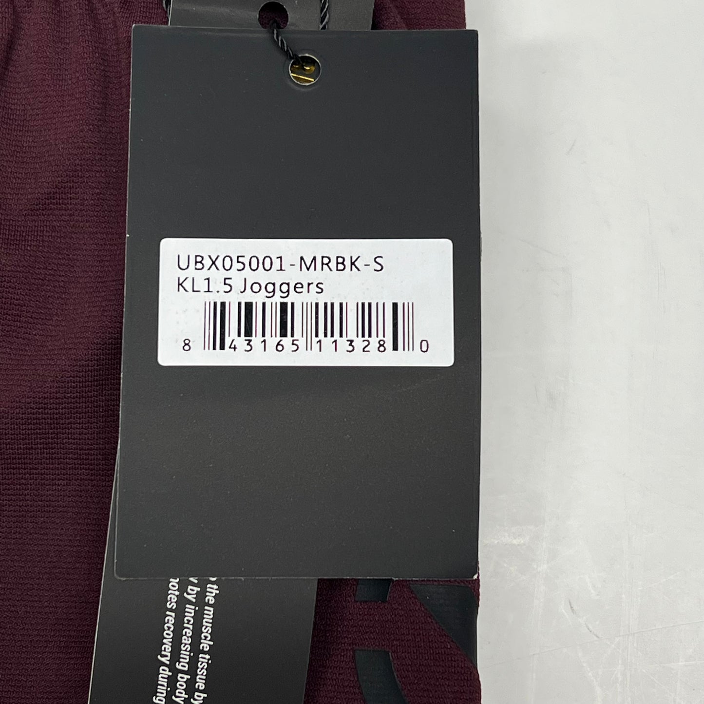 ICONX Kl1.5 Jogger Combines Bioceramic Bioflex Men's Sz S Maroon/Black