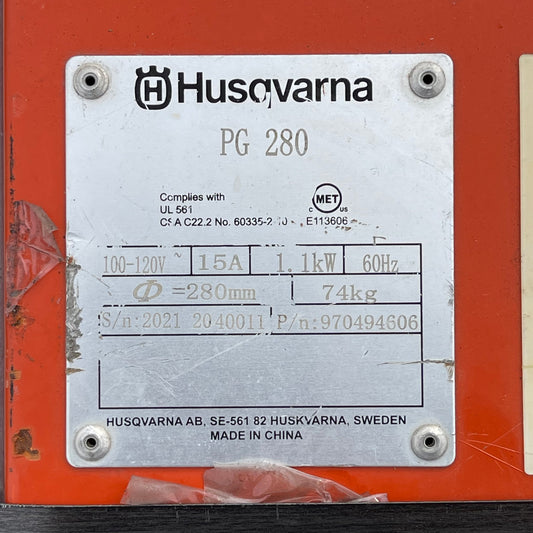 HUSQVARNA Floor Grinder PG 280 USED