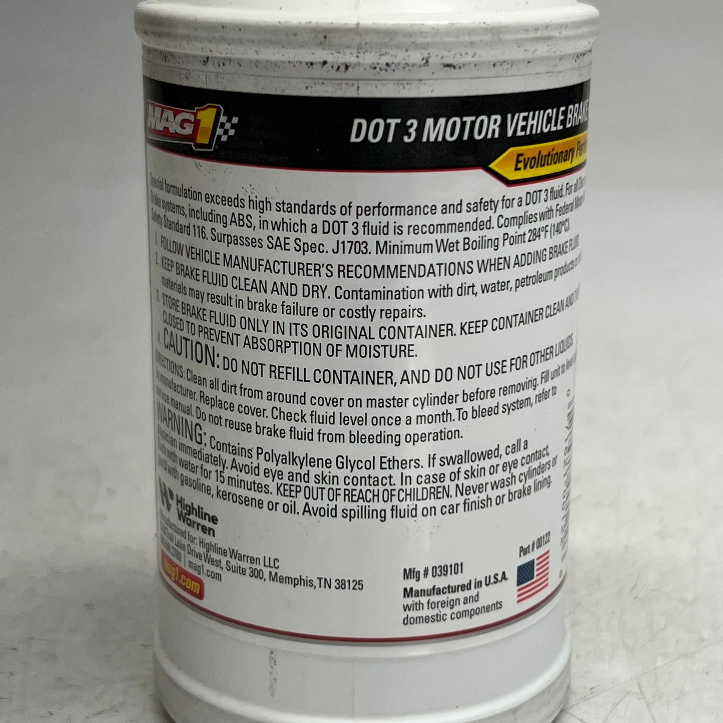 MAG 1 (2 PACK) Dot 3 Motor Vehicle Brake Fluid 12 fl oz