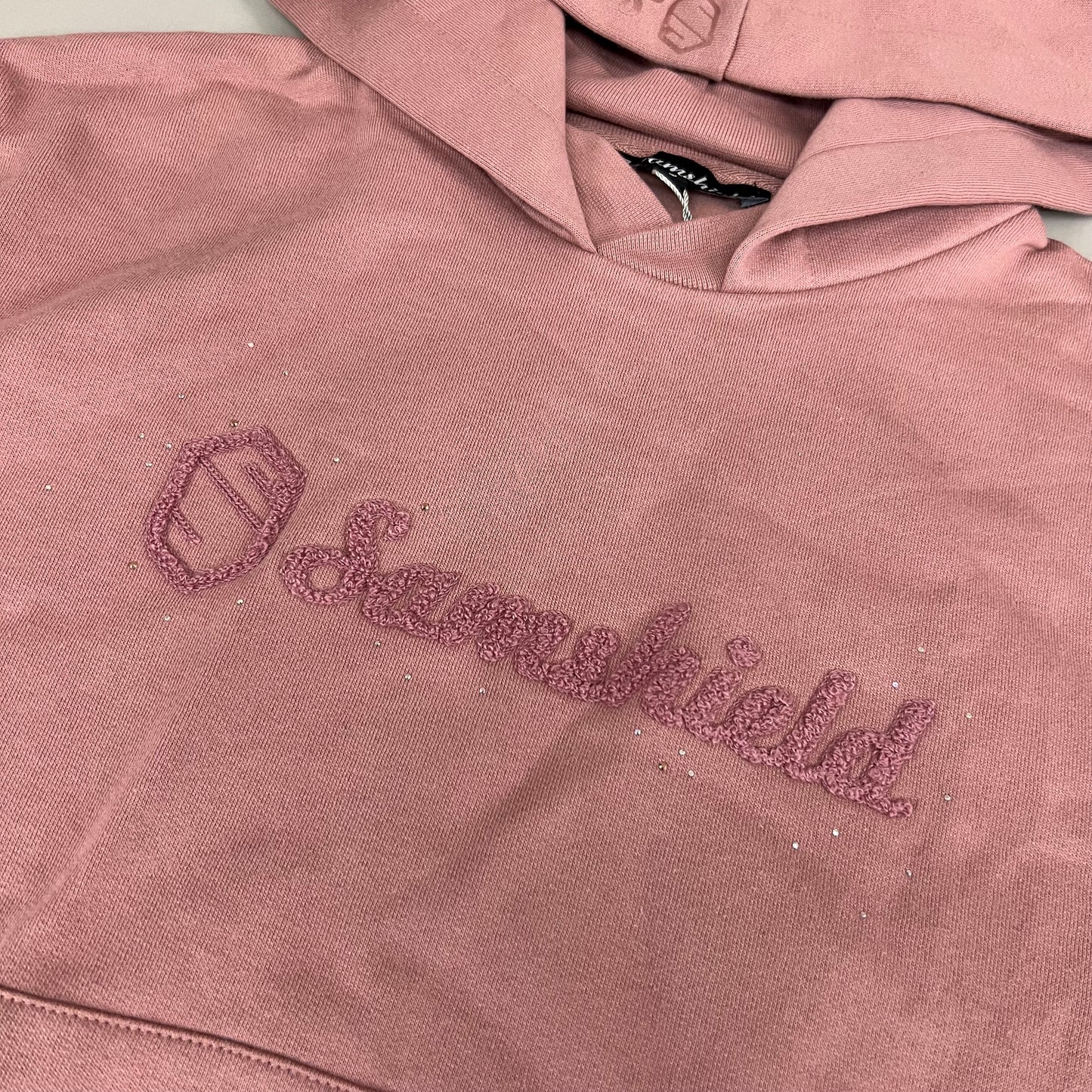 SAMSHIELD Camilla Equestrian Hooded Women's Sweatshirt Sz S Blush Pink