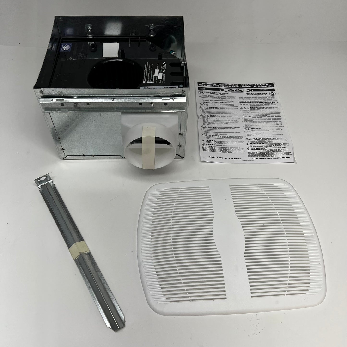 AIR KING 1 Scone Ceiling Mounted Energy Star Rated Exhaust Fan 80CFM White AK80