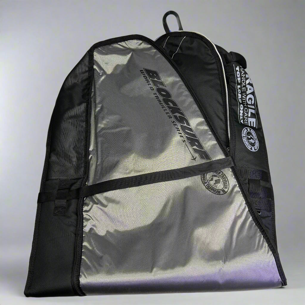 BLOCK SURF Double Coffin World Traveler Series Board Bag 6'6" - Holds 2 - 3 Black