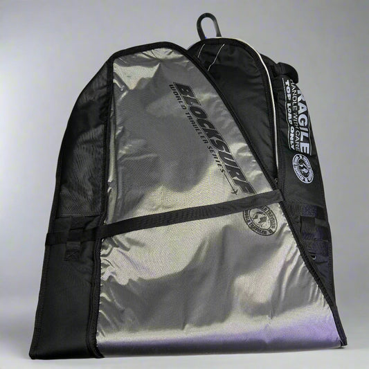 BLOCK SURF Double Coffin World Traveler Series Board Bag 6'6" - Holds 2 - 3 Black