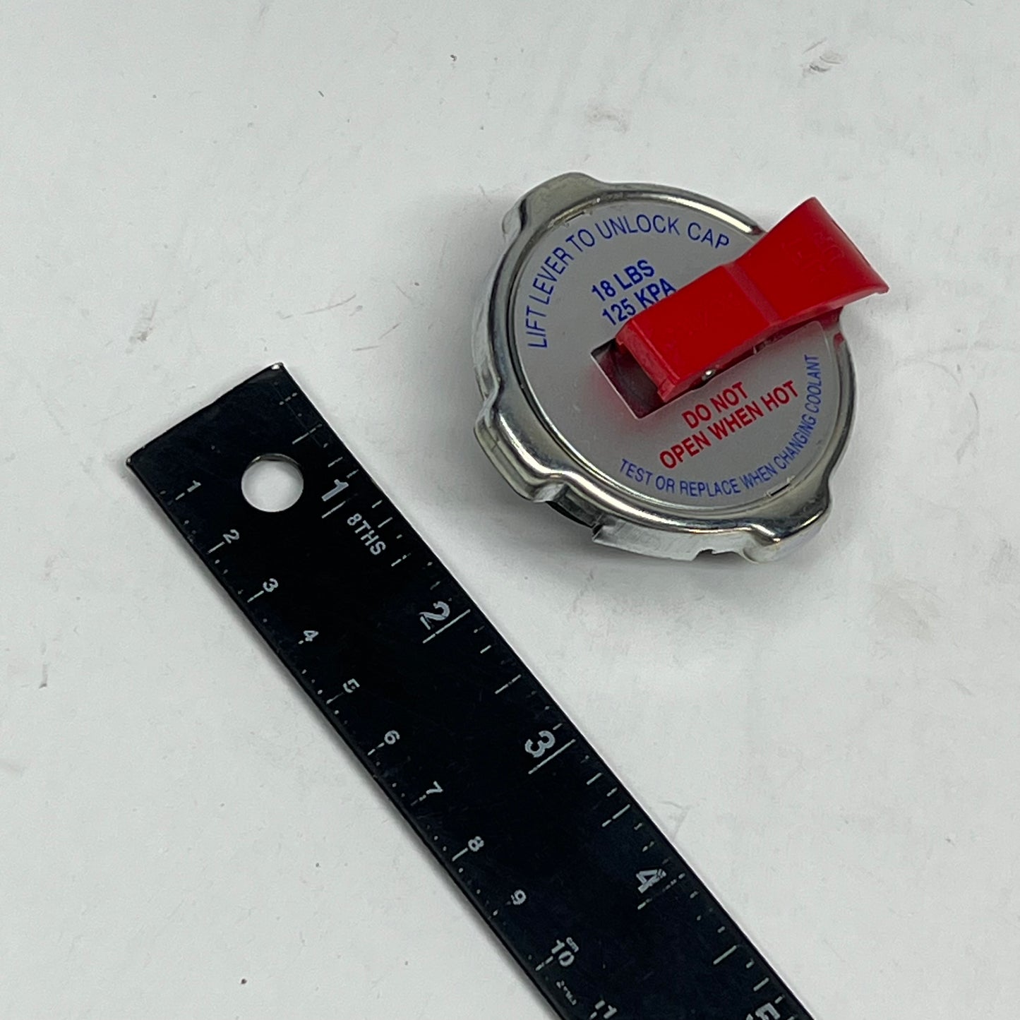 MOTORAD (3 PACK) Safety Lever Rad Cap Vent Coolant Pressure 18 PSI Red ST18