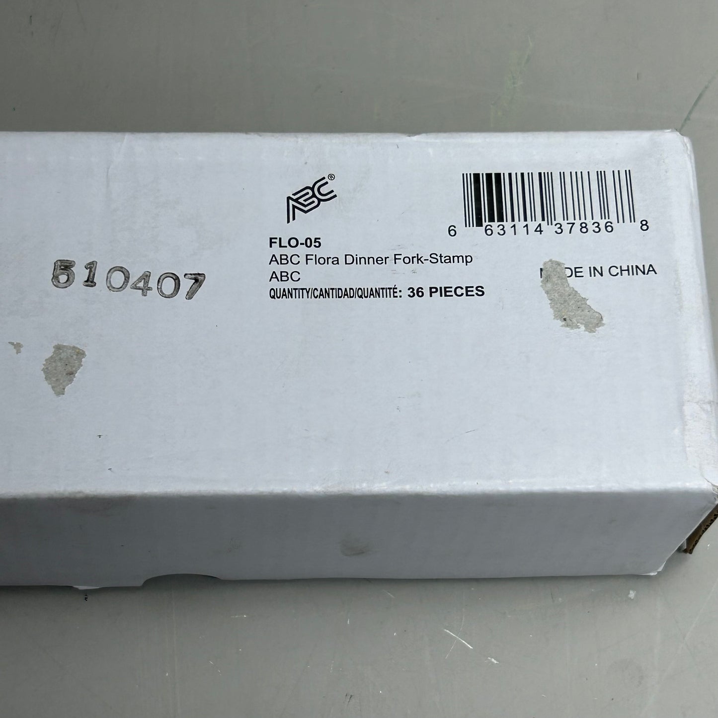 ABC (36 Pack) Stainless Steel Flora Stamped Fork Set New Other-Distressed Packaging  7" FLO-05