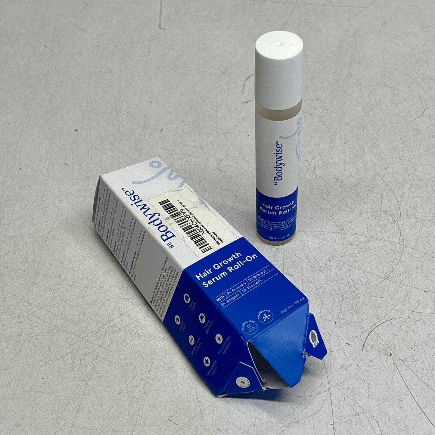 ZA@ BE BODYWISE Hair Growth Serum Roll On For Thinning & Re-growth 0.84 Fl Oz As-Is