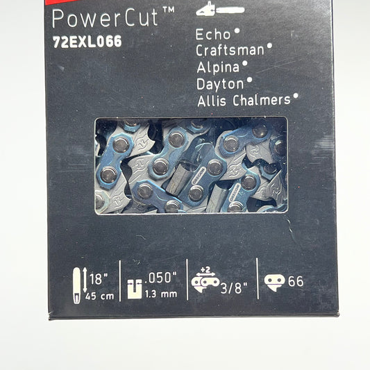 OREGON Powercut Saw Chain 3/8" Pitch .050" Gauge 66 Drive Links 72EXL066G