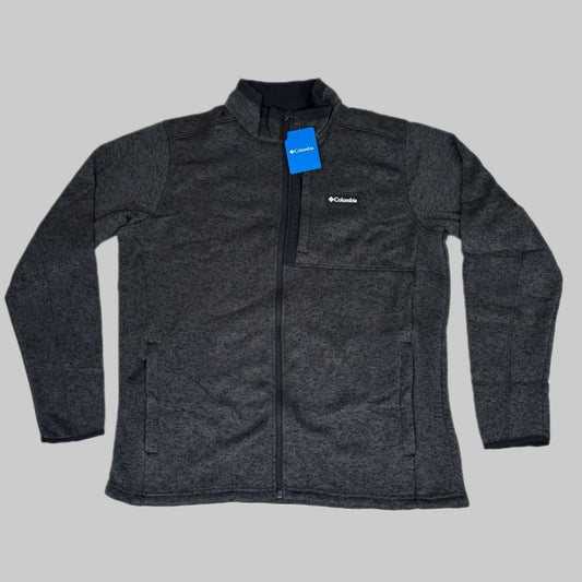 COLUMBIA Sweater Weather Fleece Full Zip Jacket Men's Sz XL Heather Black
