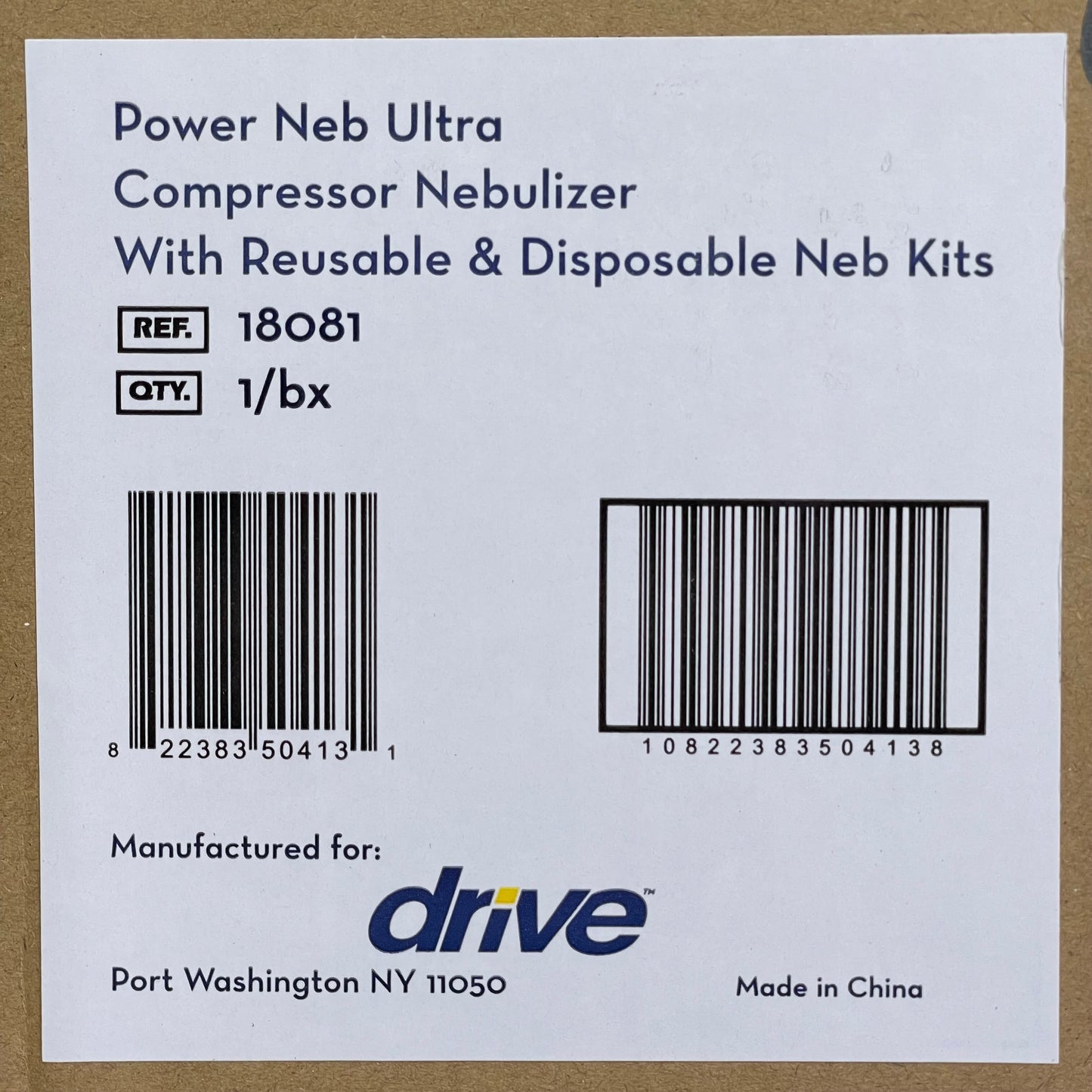 ZA@ DRIVE Power Neb Ultra Compressor Nebulizer, Reusable & Disposable Neb Kits 18081