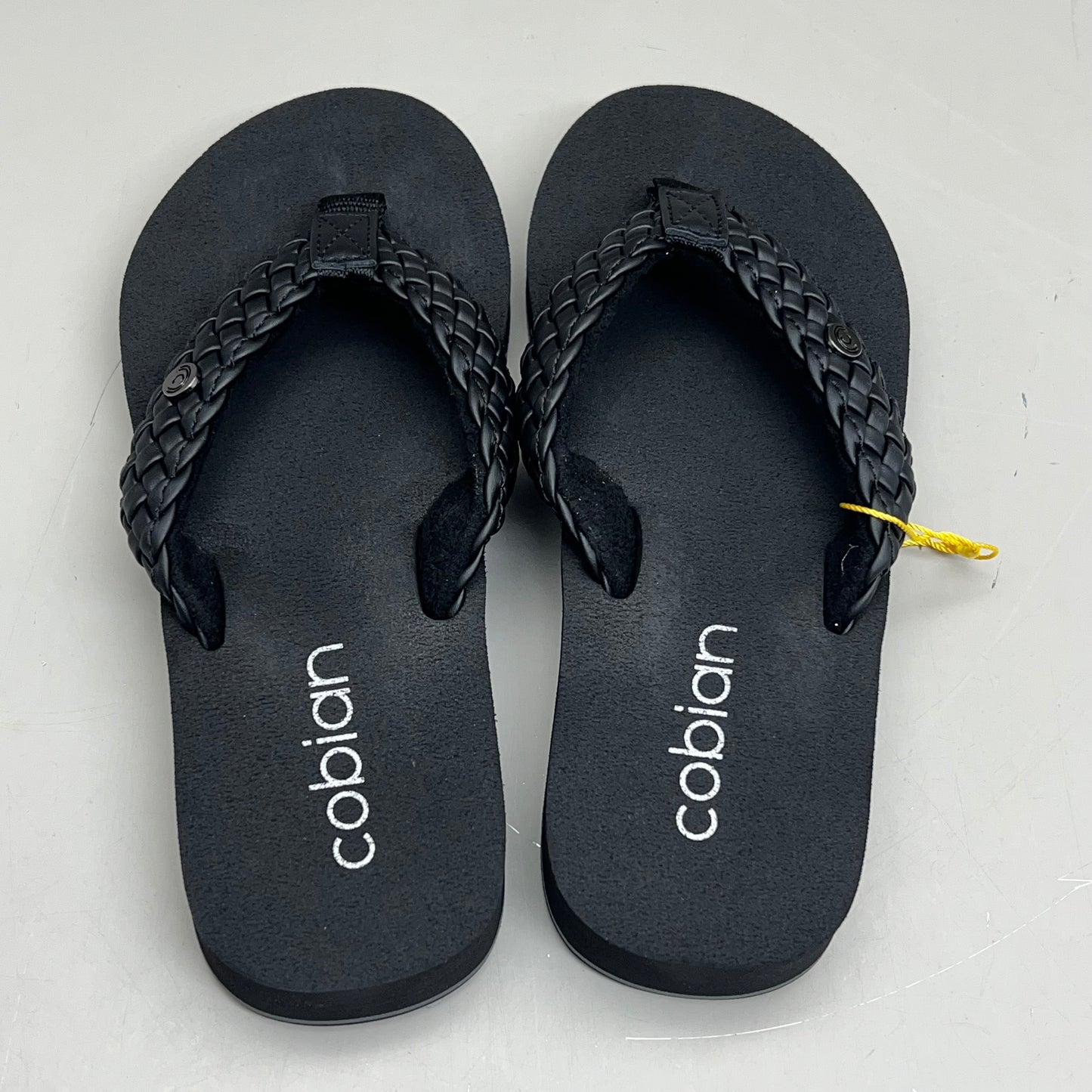 COBIAN Braided Bounce Synthetic Leather Sandals Women's Sz 10 EU 41 Black BRB10-001-10