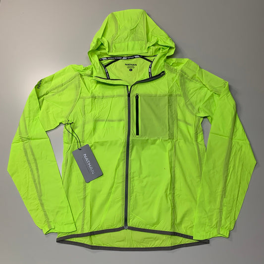 NATHAN Stealth Jacket W/ Hood Women's Acid Lime Size XL NS90060-50061-XL