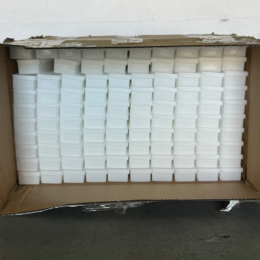 CGS INC Plastic White Storage Cases 99 Pack 20”Lx2”Wx1 1/2”H Plastic