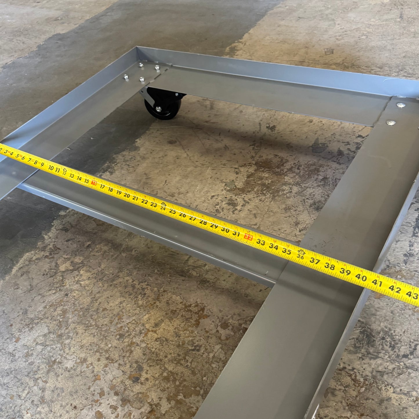 LITTLE GIANT Pallet Dolly Open Deck 40"x48" Silver PD-4048-6PH-LR