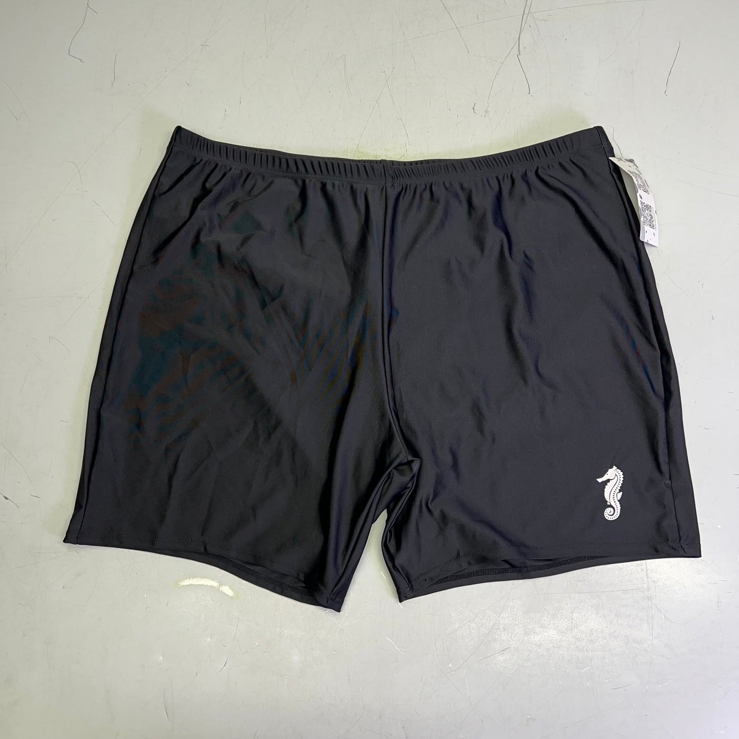 ATTRACO High Waisted Quick Dry Swim Boyleg Shorts Women's Sz 2XL Black 3418