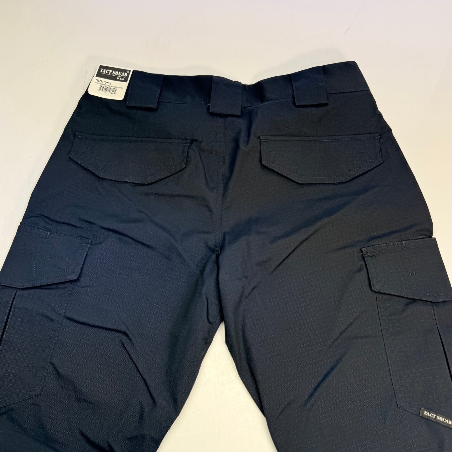 TACT SQUAD Tact Stretch Mini Ripstop Trouser Poly/Cotton Men's Sz 16 Dk Navy T7511