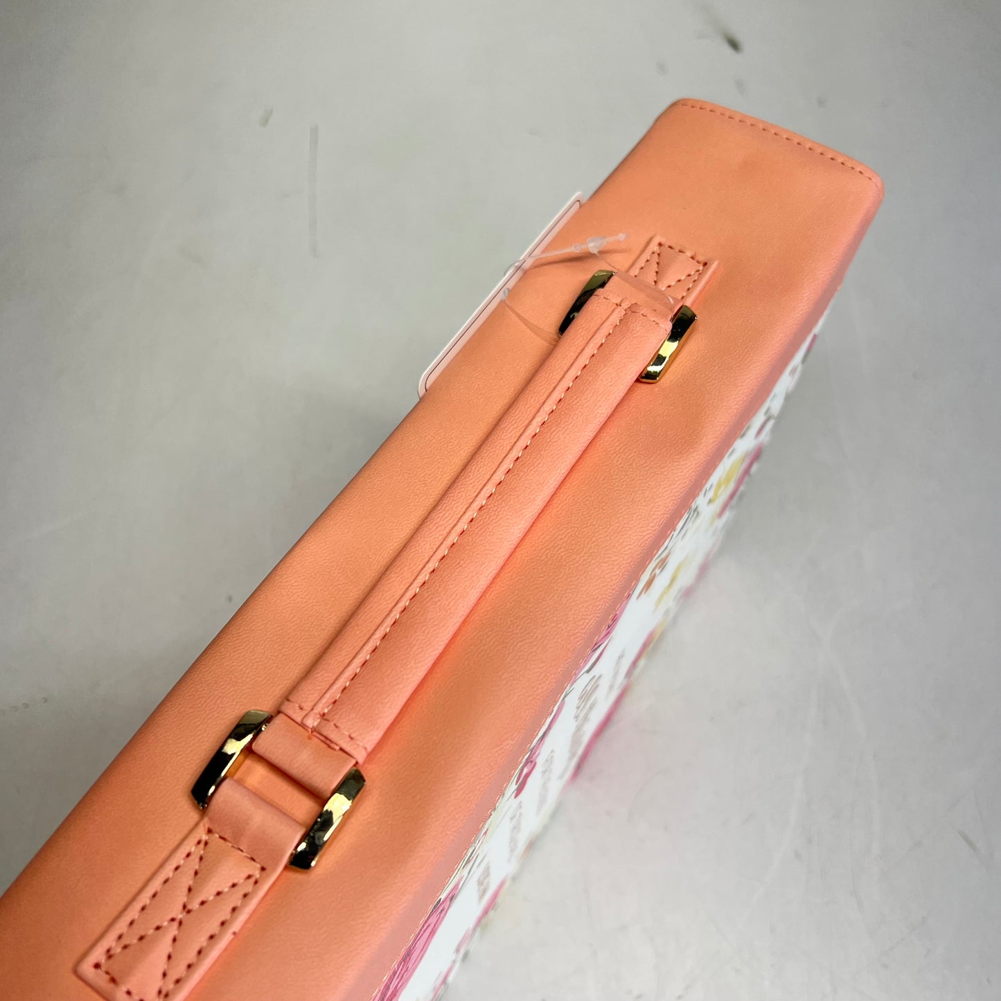 CHRISTIAN ART GIFTS Romans 8:28 Faux Leather Fashion Bible Cover 8"x11' Peach