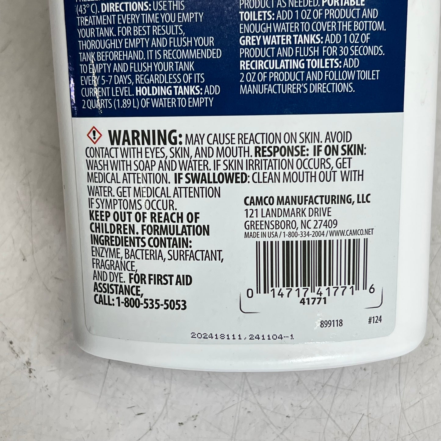 ZA@ CAMCO (2 PACK) Tst Pro Most Powerful Formula Ever Breakthrough Enzyme Formula  32 fl oz 899117