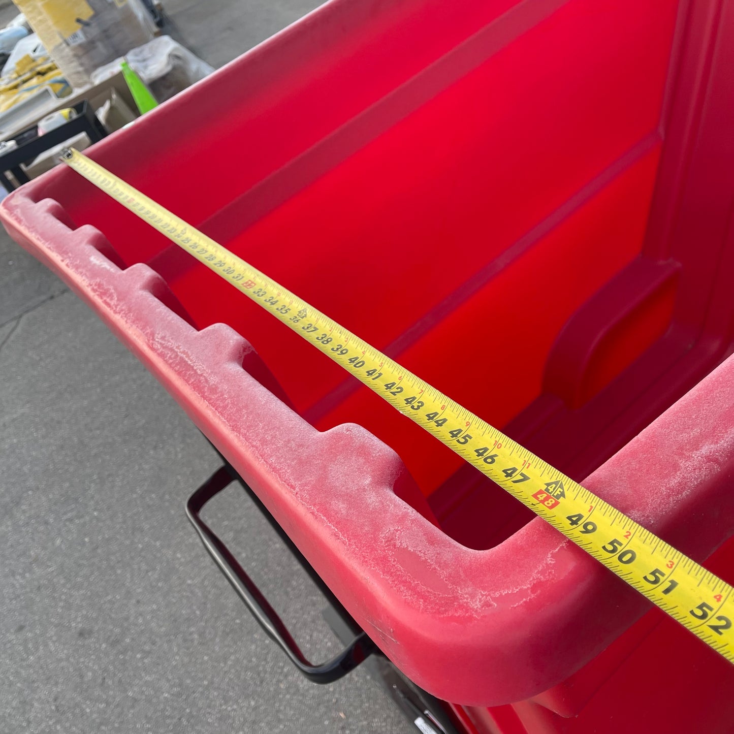 ZA@ Pallet of BAYHEAD Tilt Truck Trash Cart 75”x61”x50” Red (AS-IS)