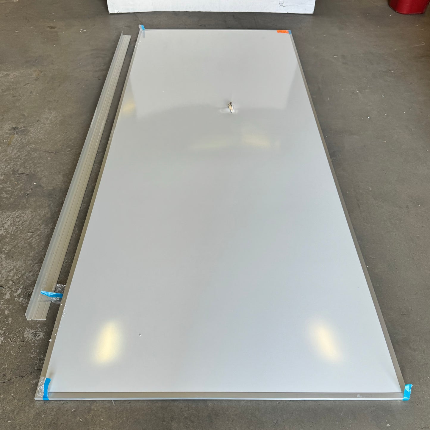 ZA GHENT Aluminum Frame Board W/1 Mkr M14104 Sz 4’x10’, White Color