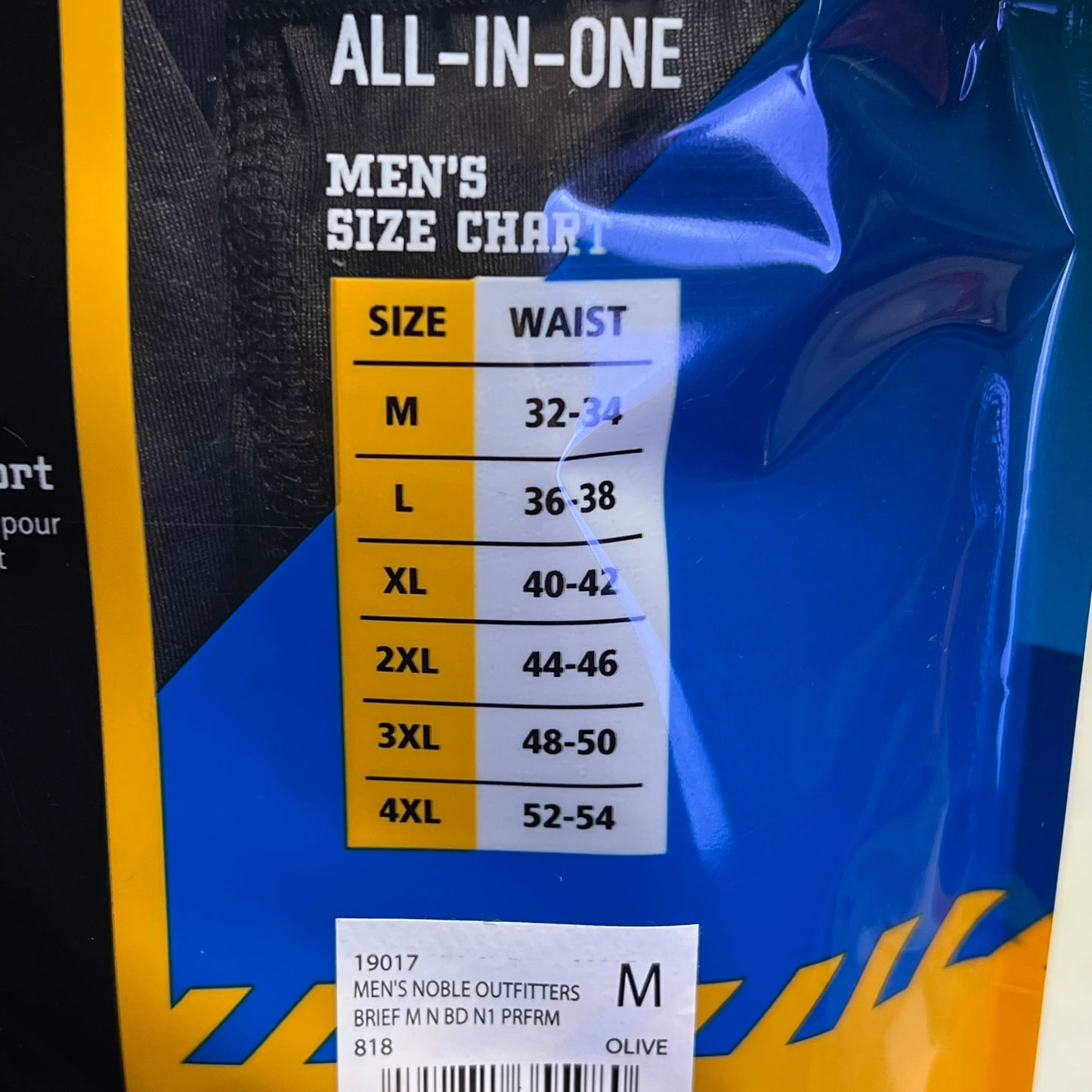 NOBLE OUTFITTERS (SET OF 2) The Best Dang Performance Brief Men's Sz M Black