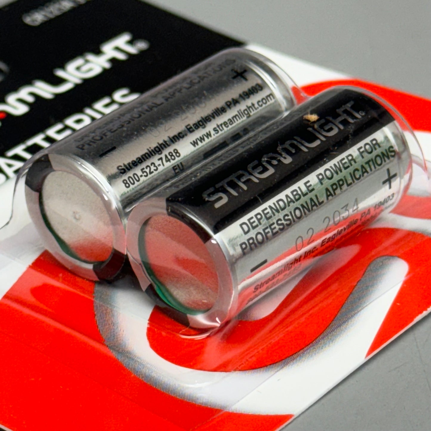 STREAMLIGHT (3 PACK of 2 Batteries) Lithium Batteries Model: CR123A 3V