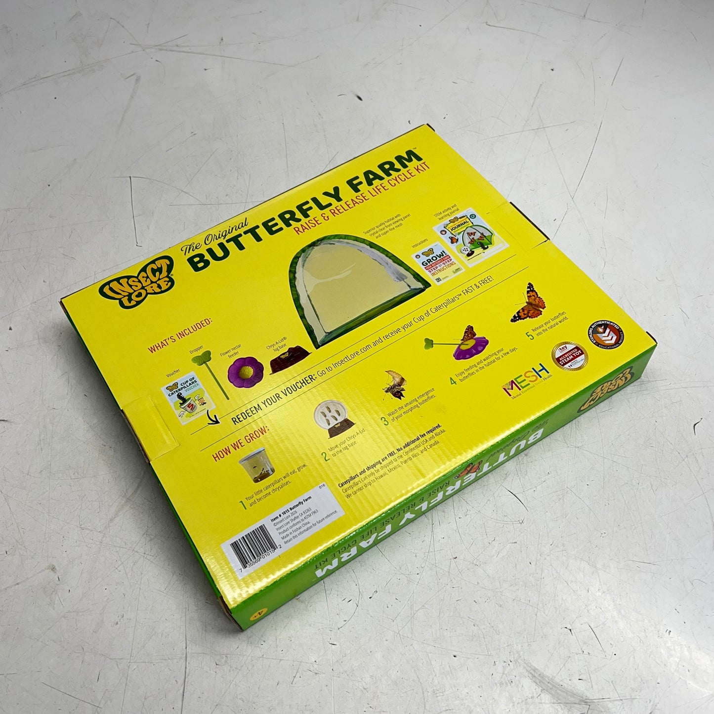 INSECT LORE The Original Raise & Release Butterfly Farm Life Cycle Kit  1015