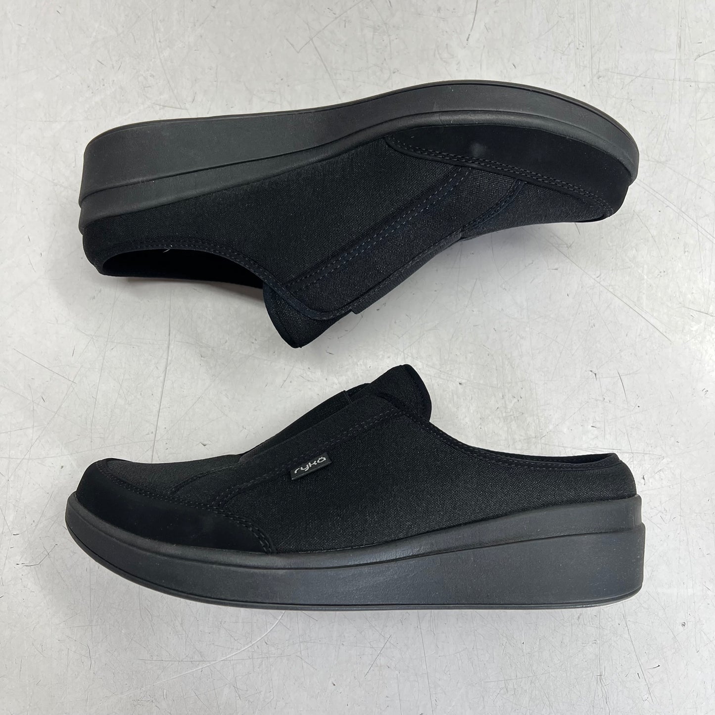 RYKA Washable Athletic Mules Lounge Comfort Sneakers Women's Sz 10W Black