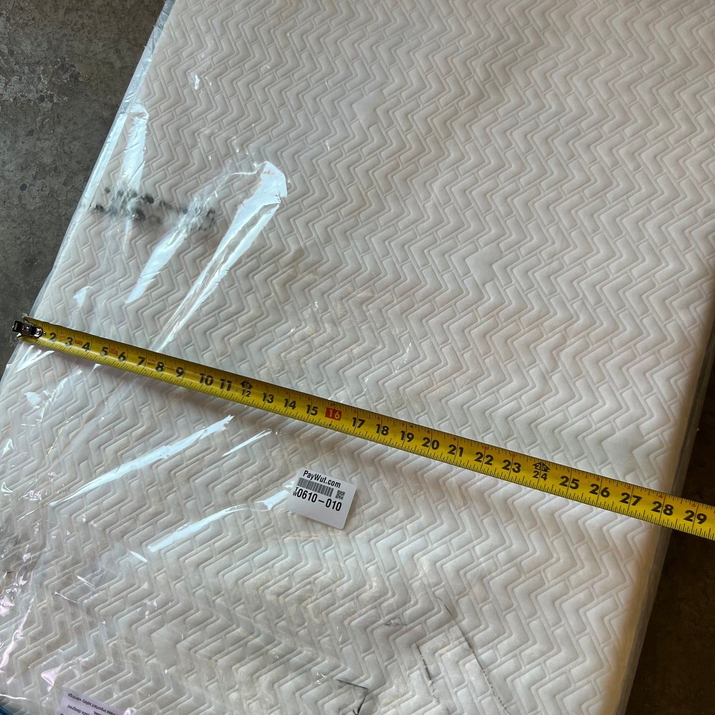 ZA@ DELIA CHILDREN Breathe Crib & Toddler Mattress Sz 28"W x 52"L x 5.5"H - M53101-1056 (AS-IS, Stained)