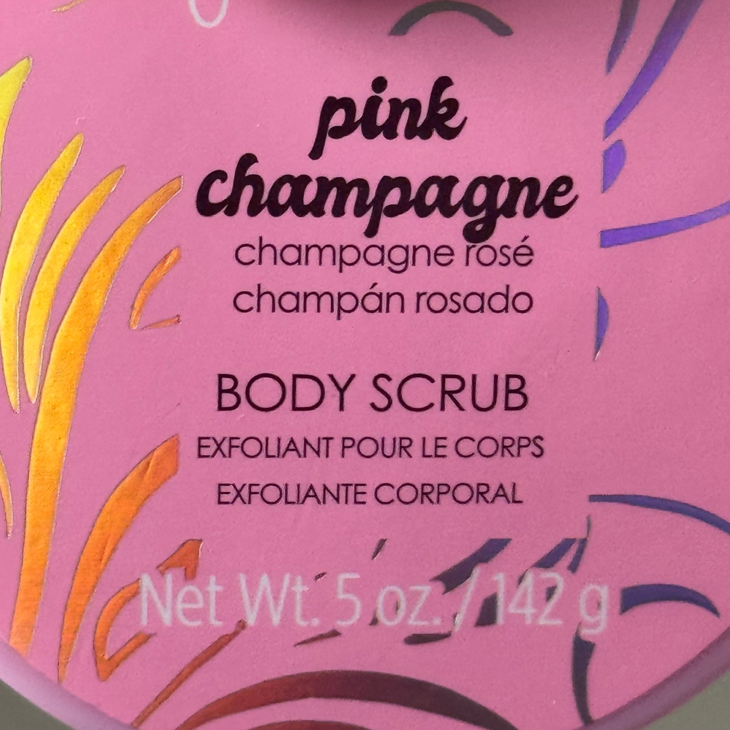 GLOW BLOOM (3 PACK) Body Scrub No Parabens & Phthalates Pink Champagne Scent 5oz