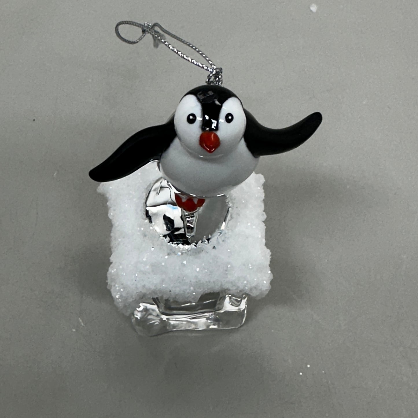 KURT S. ADLER Penguin On Ice Skater Christmas Ornament 4.25" T2458