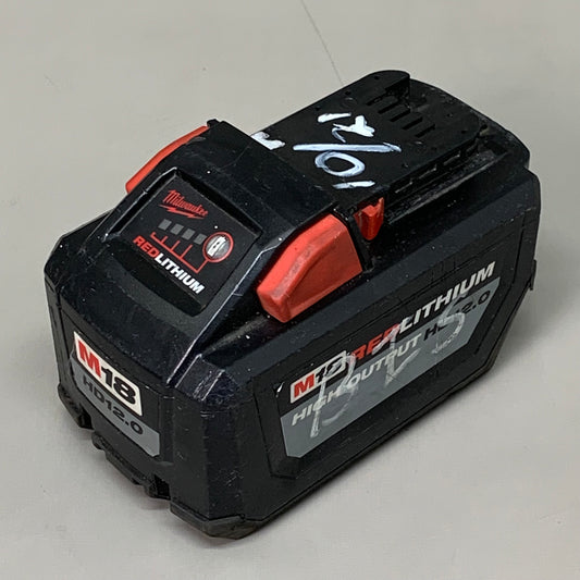 MILWAUKEE M18 HD12.0 Red Lithium High Output Battery 48-11-1812 (Pre-Owned)