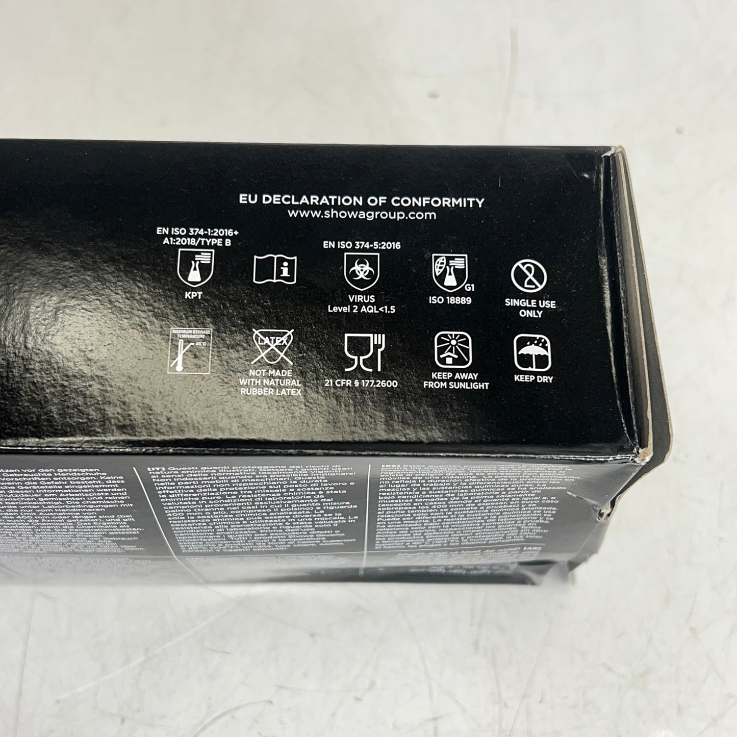 ZA@ SHOWA Biodegradable Single-use Gloves Prioritizes Unisex Sz XL Black 6112PF (New Other)