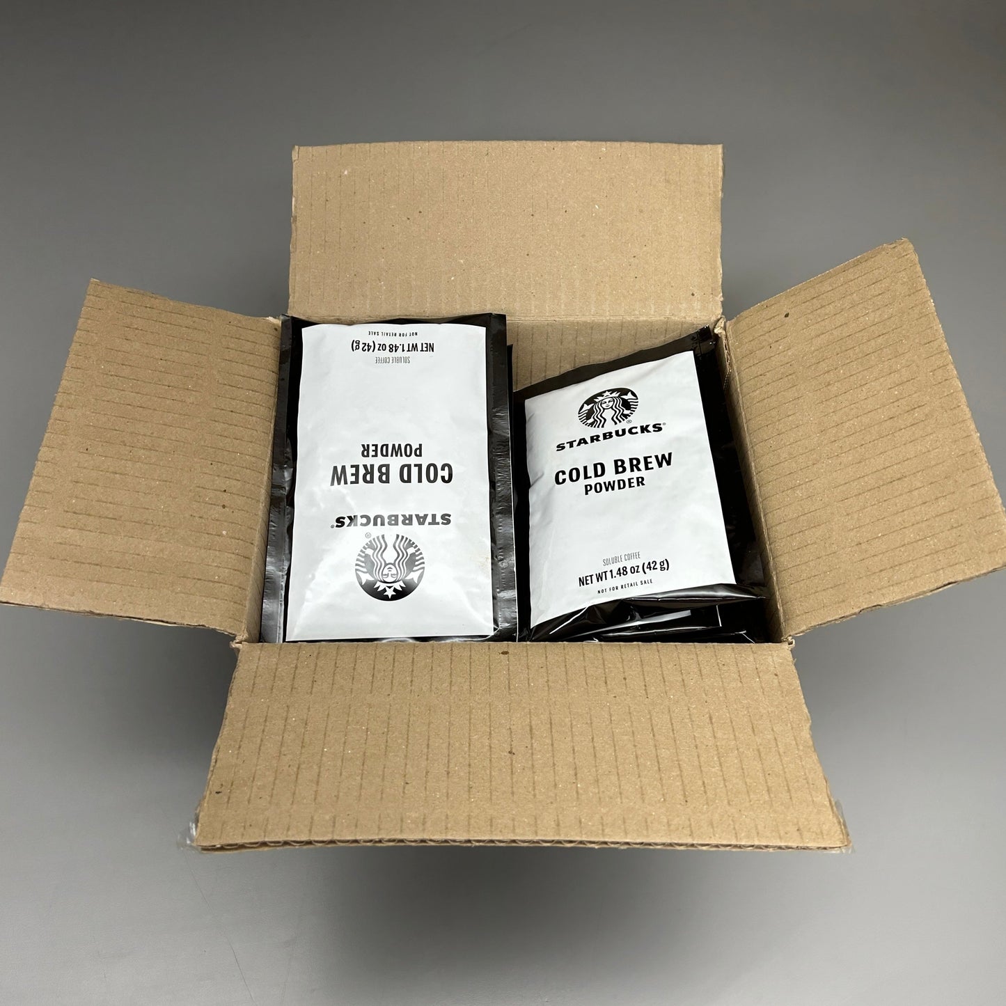 ZA@ STARBUCKS (20 PACK) Freeze Dried Cold Brew Powder 1.48 oz/pouch BB 03/26